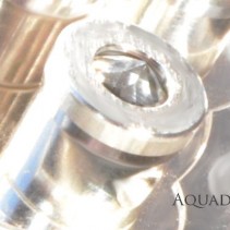 Sondermodell Silber 5 Wirbeldusche mit<br> 5 Bergkristall-Titan-Wirbel-Kammern